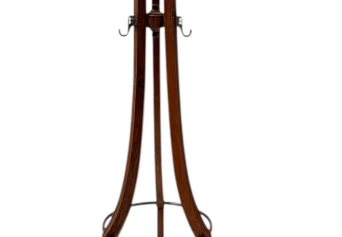 Arts & Crafts Coat Stand or Porte Manteau with Rotating Top, 1900s